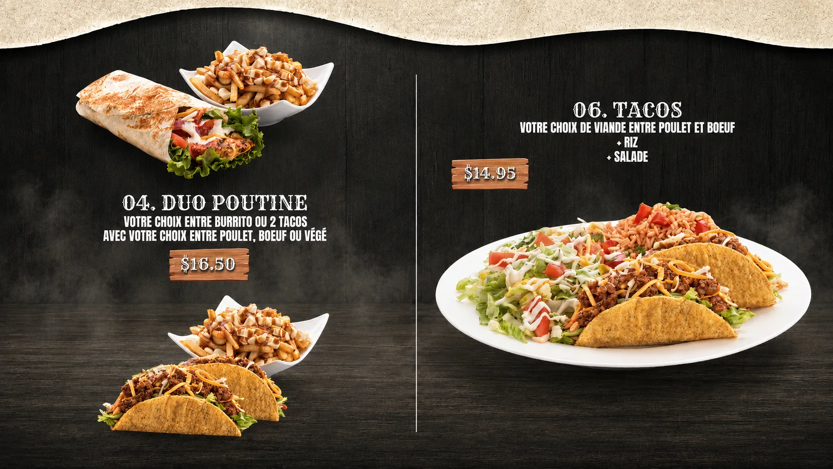 Tacos et poutine Cali West